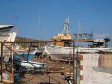 chantier naval grec à Salamines