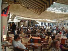 terrasse à touristes
