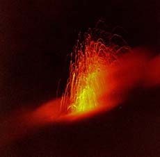 explosion sur l'etna