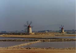 Marsala, anciens moulins à vent