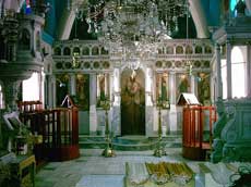 intérieur d'une église orthodoxe