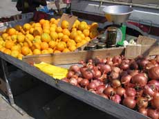 jour de marché à Rhodes