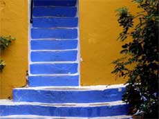 l'escalier bleu