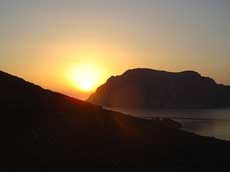 coucher de soleil sur patmos