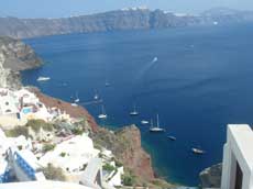 le mouillage d'Oia