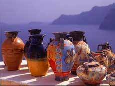les vases et poteries de Santorin