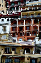 maisons verticales de Positano