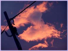 nuages en coucher de soleil