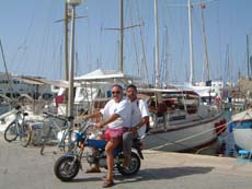 partie de moto dans la marina de Monastir