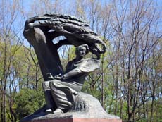monument de Frédéric Chopin dans le parc de Lazienki